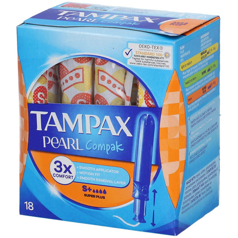 Tampax Pearl Compak (18 pièces)