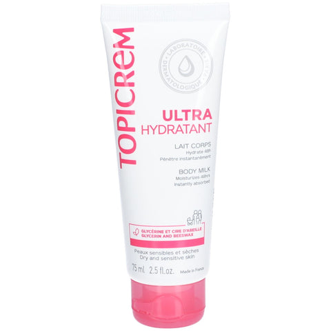 TOPICREM Lait corporel ultra-hydratant (75 ml)