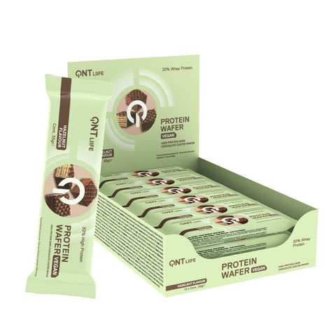 QNT Gaufrette protéinée végétalienne noisette (12x35 g)
