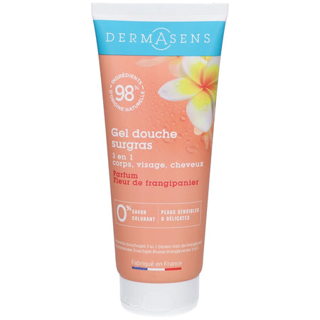 DermAsens Gel Douche Surgras Fleur de Frangipane — 200 ml