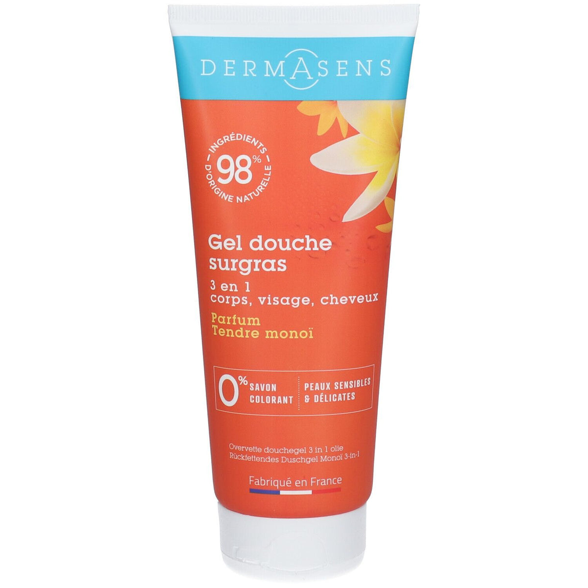 DERMASENS Gel douche surgras 3 en 1 Tendre Monoï (200 ml)