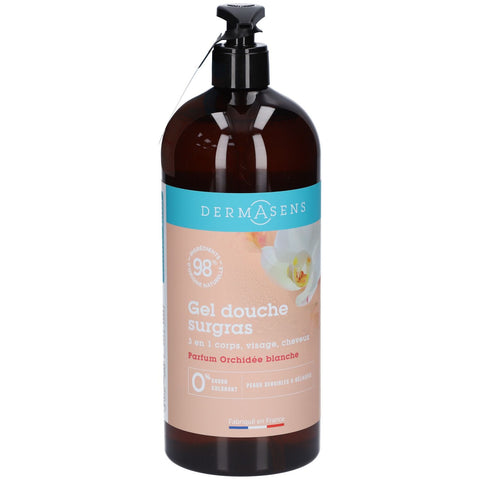 DERMASENS Gel douche surgras Orchidée Blanche 1L