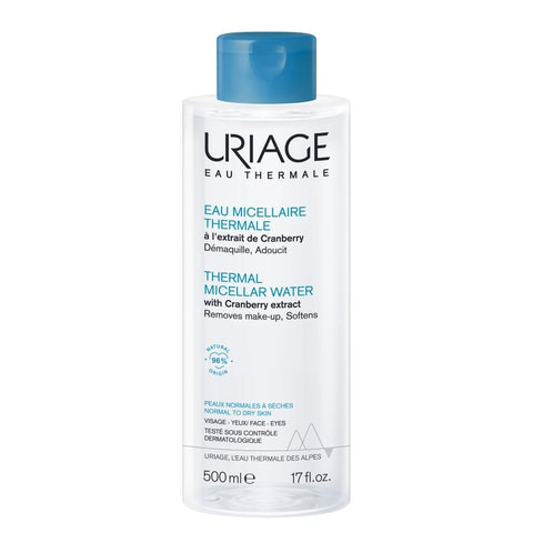 Uriage Thermal Micellar Water Make-up Remover Normal to Dry Skin 500ml