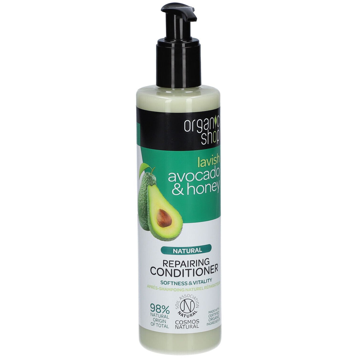 Organic Shop Après-Shampooing Réparateur Avocat & Miel (280 ml)