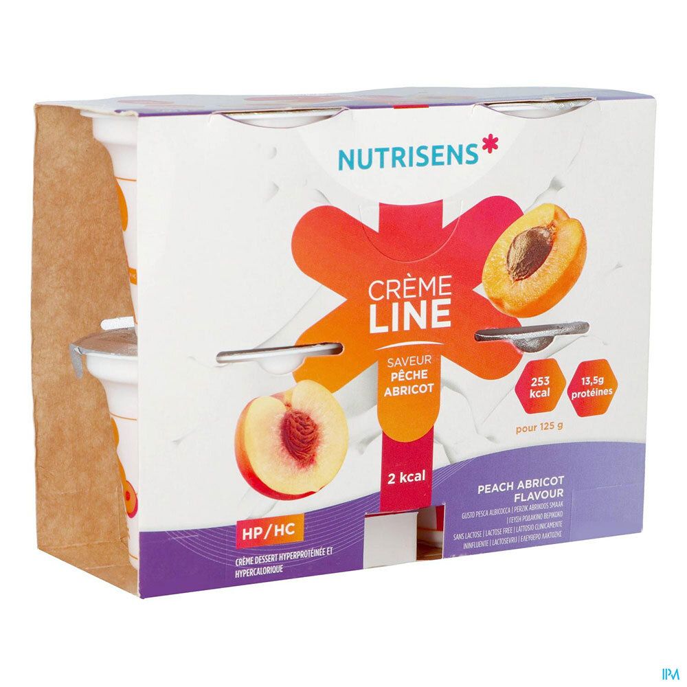 Nutrisens Cremeline HP/HC 2kcal abricot (4x125 g)