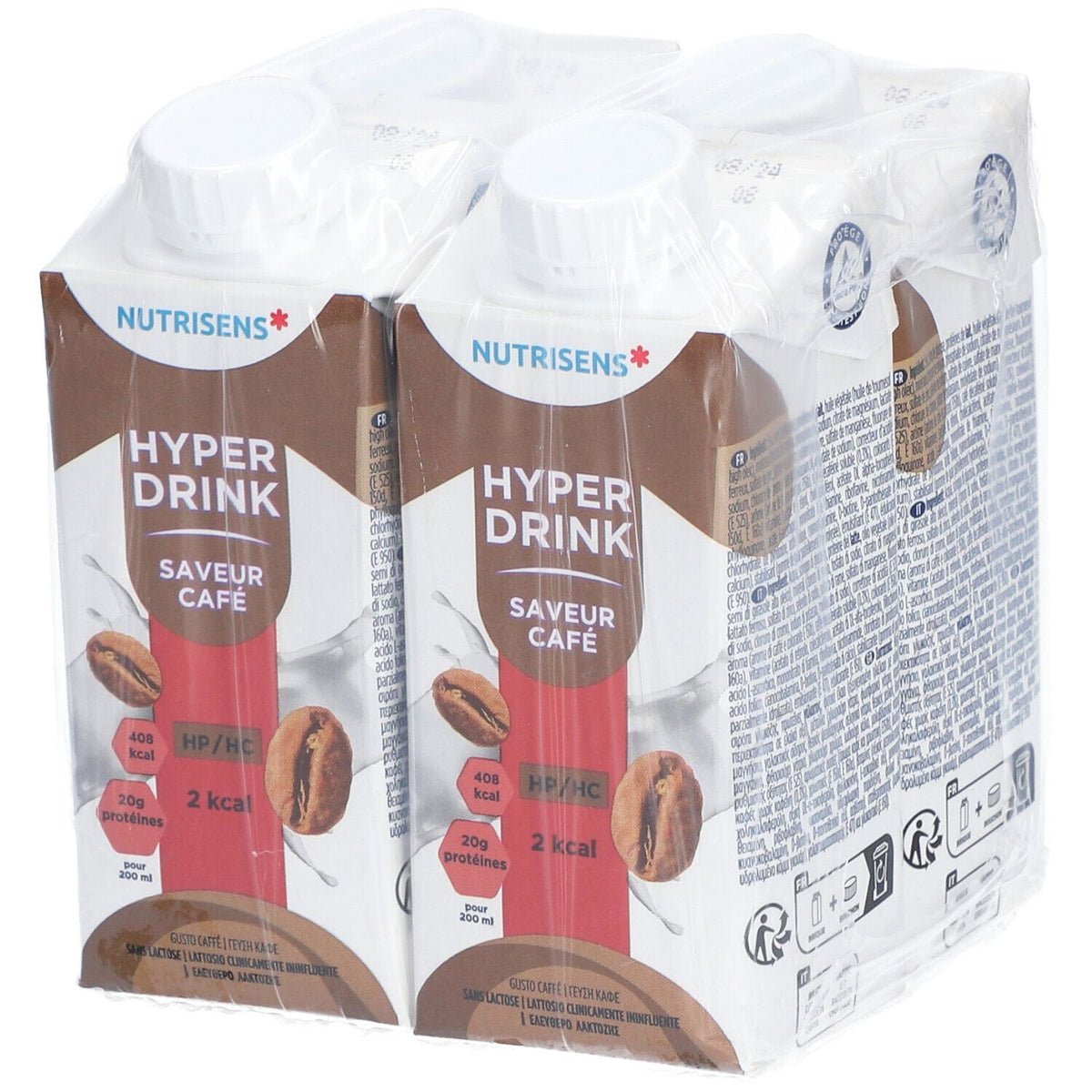 Hyperdrink HP/HC 2kcal saveur café (4x200 ml)