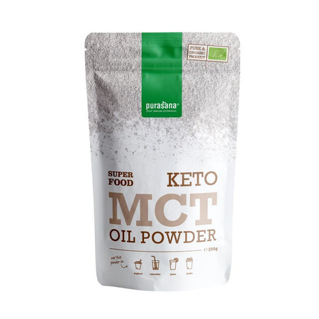 Purasana Keto poudre d'huile MCT bio (200 g)