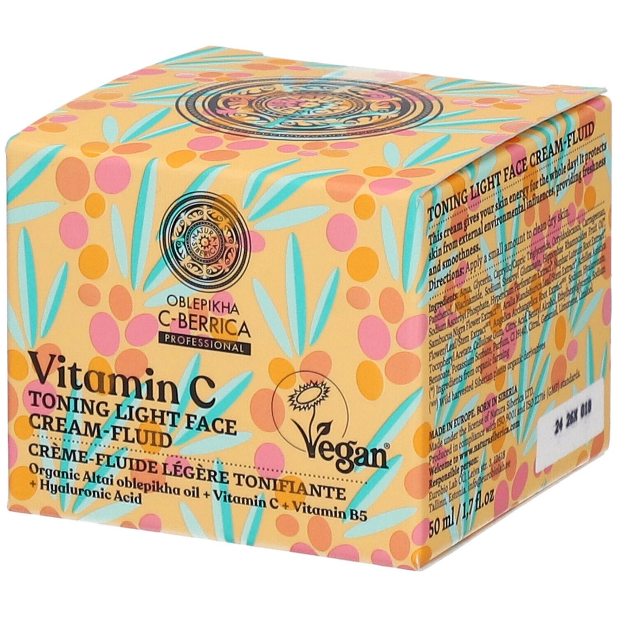 Oblepikha C-Berrica Crème-fluide légère visage tonifiante (50 ml)