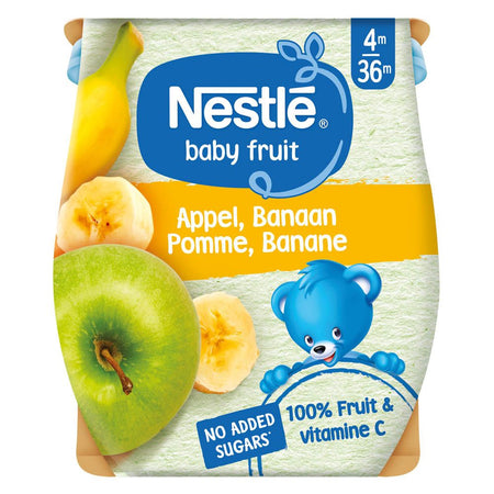 NESTLE Baby Fruit® Compotes Pomme-Banane (2x130 g)