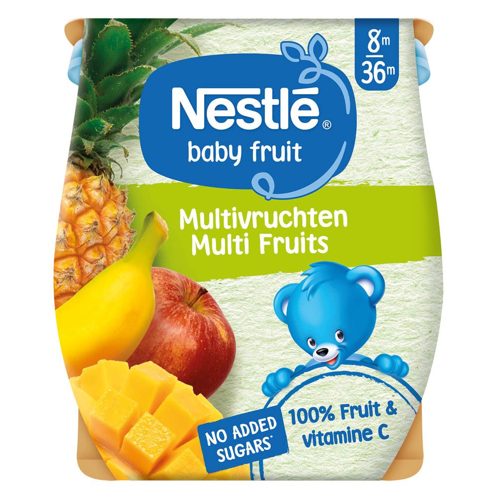 NESTLE Baby Fruit® Compotes Multi-Fruits (2x130 g)