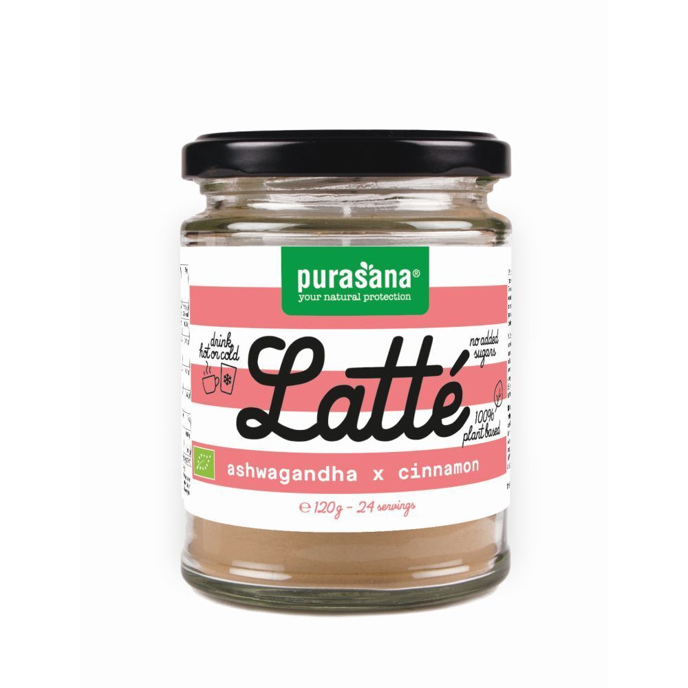Purasana Latté Ashwagandha et Cannelle Bio (120 g)