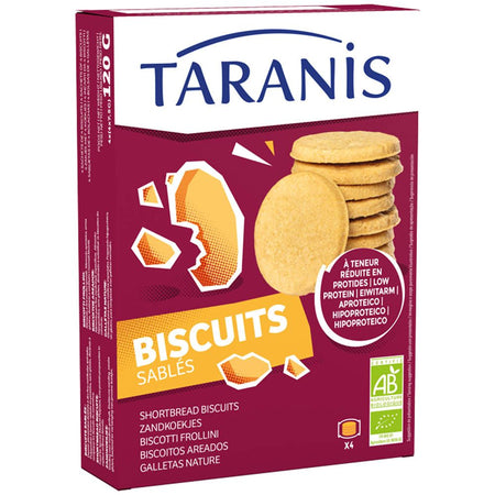 Taranis Biscuits sablés pauvres en protéines bio (120 g)