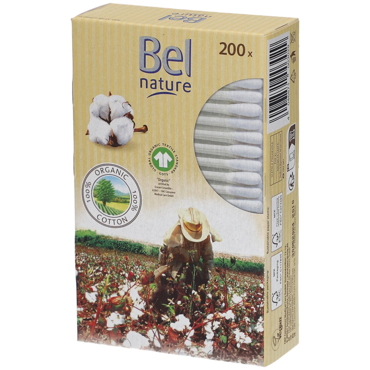 Bel Nature cotons-tiges (200 pièces)