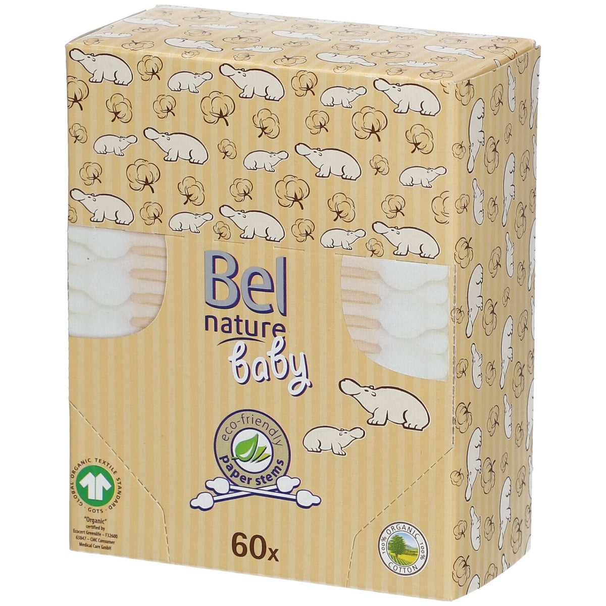 Bel Nature Baby Cotons-Tiges (60 pièces)