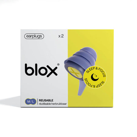 BLOX Sleep & Focus Bouchons d'Oreille Réutilisables M/L