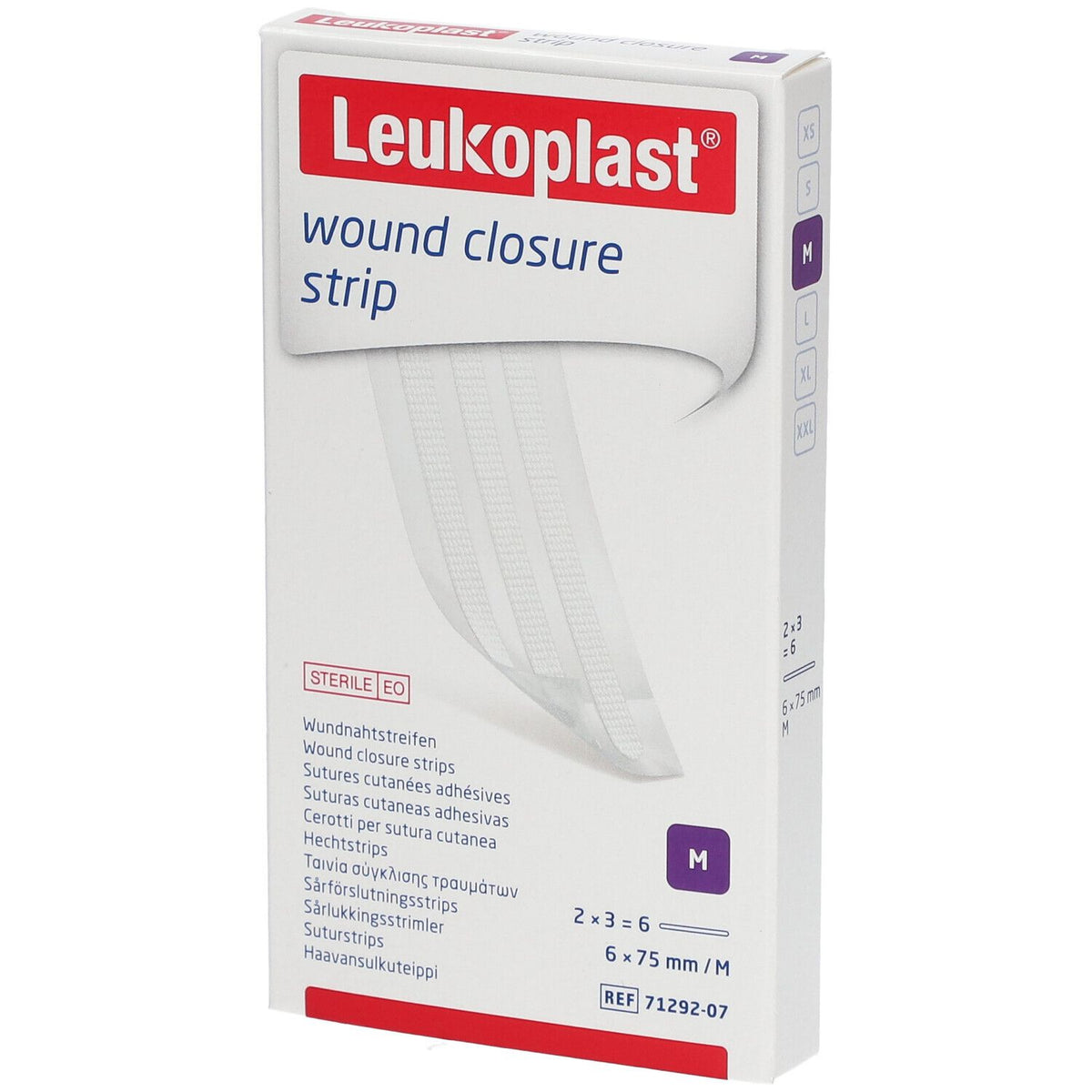 Leukoplast Bande de Fermeture de Plaies 6 x 75 mm