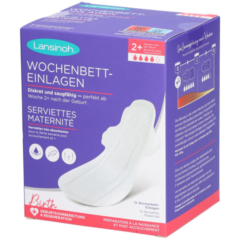 Lansinoh Protections post-partum (12 pièces)
