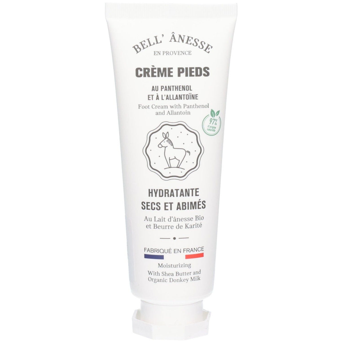 Bell Ânesse Crème pieds hydratante au lait d'ânesse bio (120 ml)