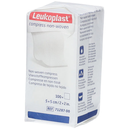 Leukoplast compresse absorbante douce 5 x 5 cm non stérilisée (100 pièces)