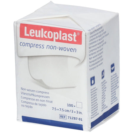 LEUKOPLAST® Compresses non tissées 7,5 x 7,5 cm — 100 pièces