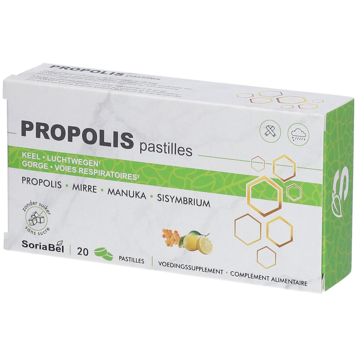 SoriaBel Propolis Pastilles (20 pièces)