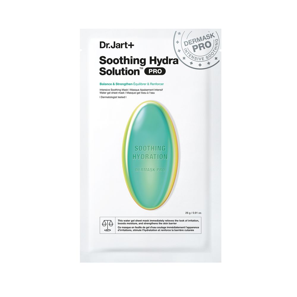 DR.JART+ DERMASK™ Solution hydratante apaisante pro - Masque-gel tissu à l'eau — 26 g