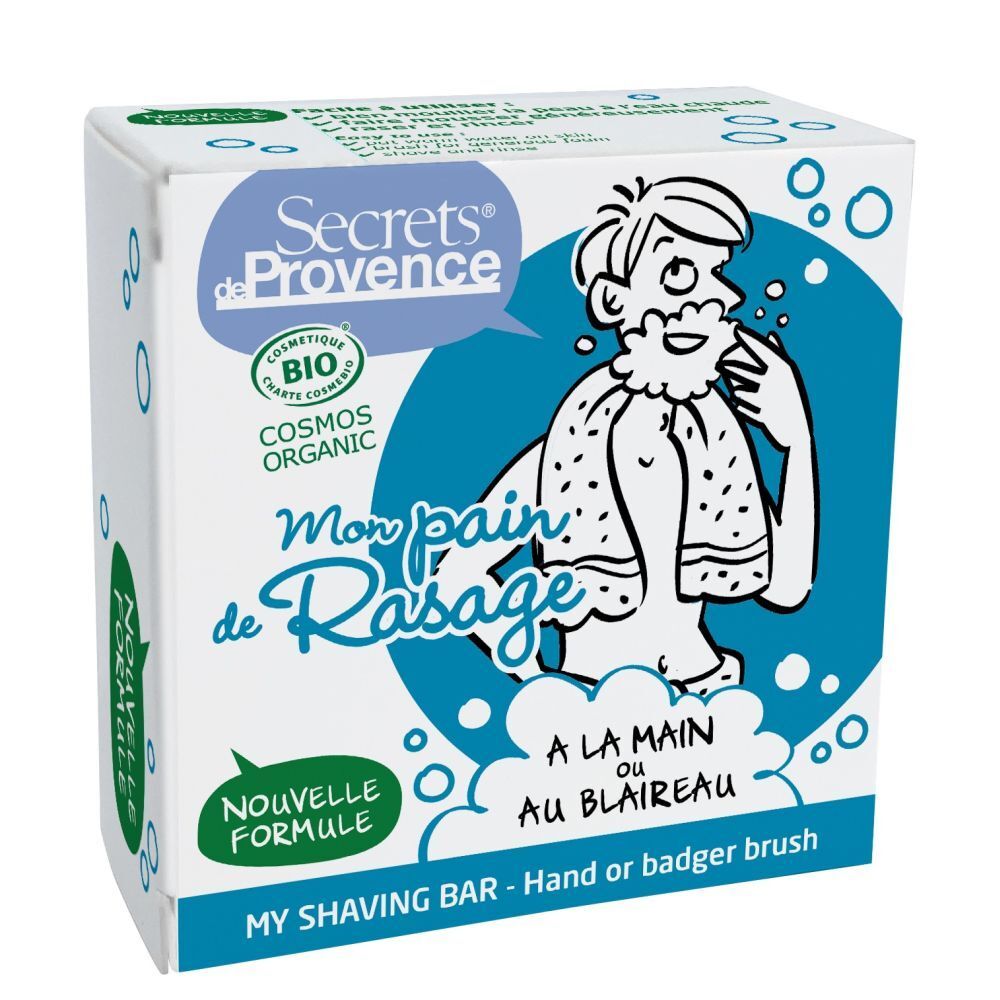 Secrets® de Provence bio savon à raser pour hommes (90 g)