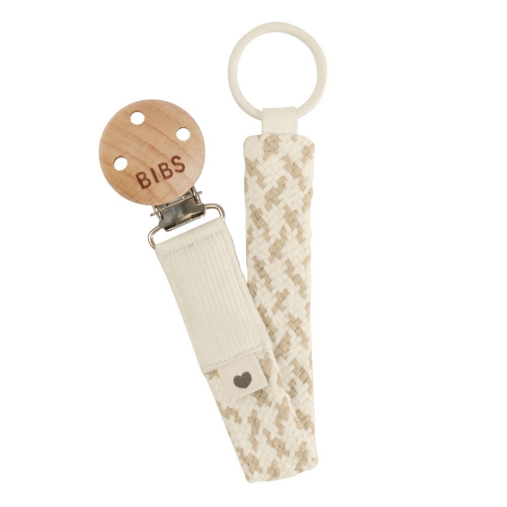 BIBS Attache-sucette tressée Vanille (1 pièce)