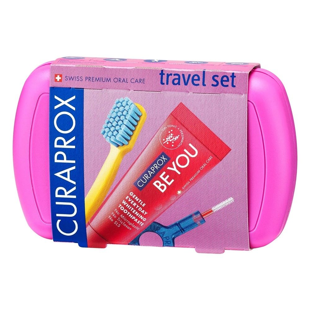 Curaprox set de voyage rose (1 pièce)