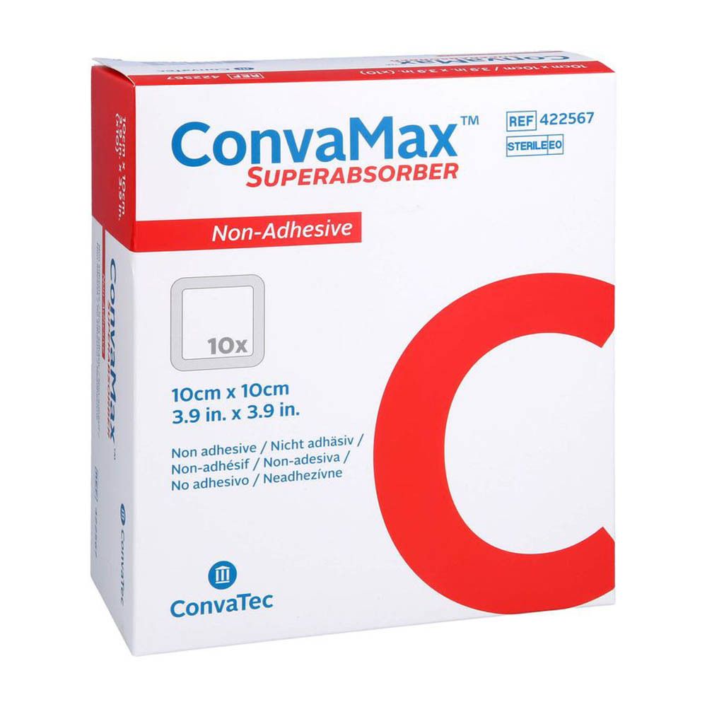 Convamax Superabsorber non adhésif 10x10cm