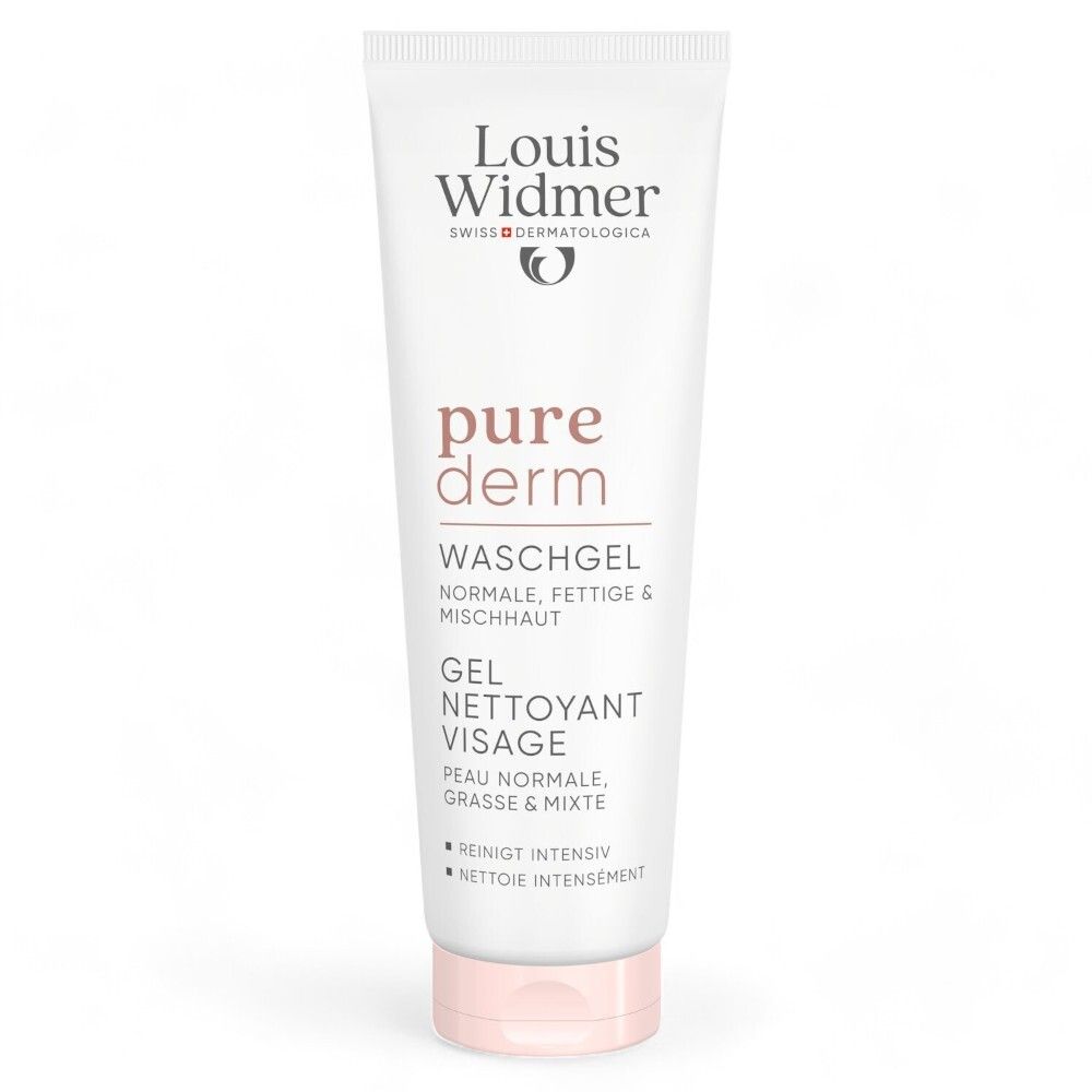 Louis Widmer Purederm Gel Nettoyant Visage - Sans Parfum — 125 ml