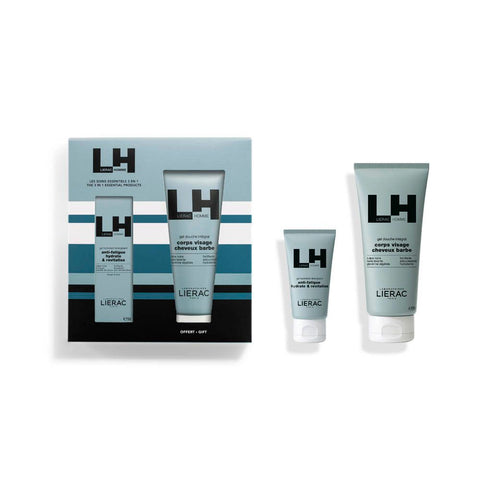 LIERAC Coffret Homme Gel Hydratant Energisant + Gel Douche Intégral (200 ml)
