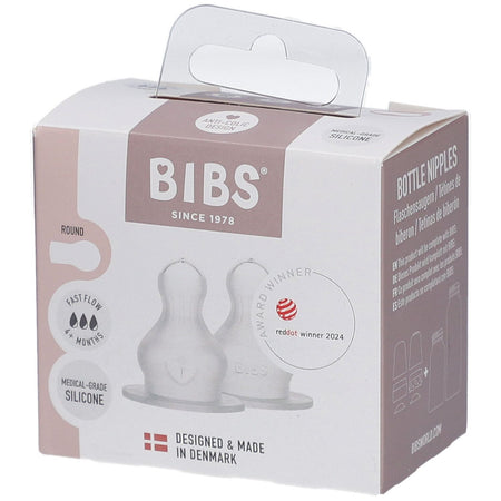 BIBS tétines de biberon en silicone (2 pièces)