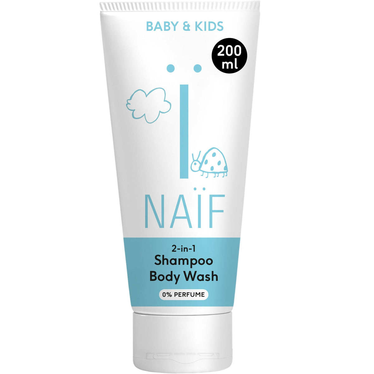 NAÏF Enfants Shampooing & gel douche 2-en-1 (200 ml)