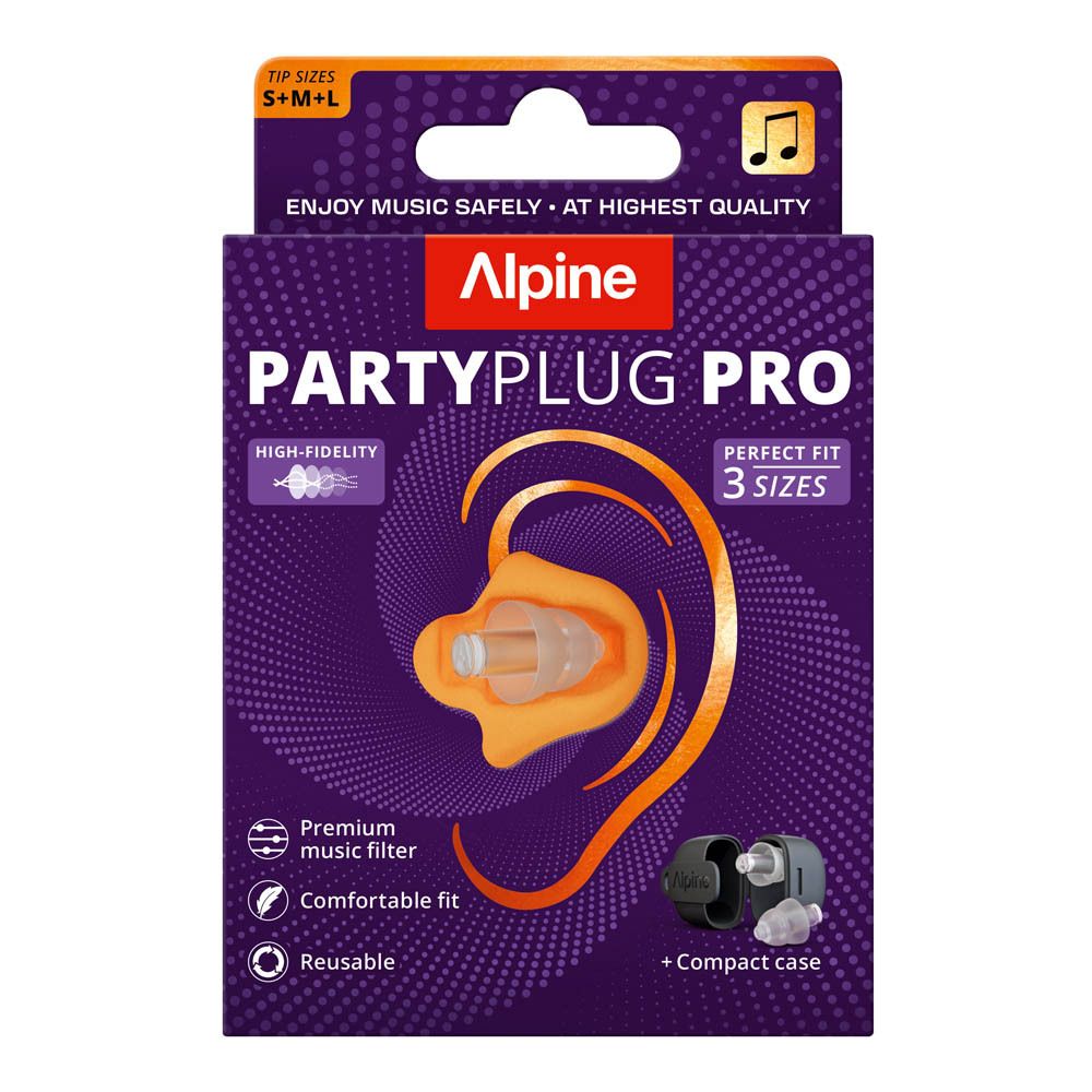 Alpine Partyplug Pro Transparent S+M+L