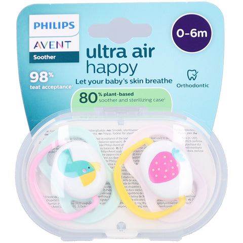 Philips Avent sucette +0m collection Air pour filles