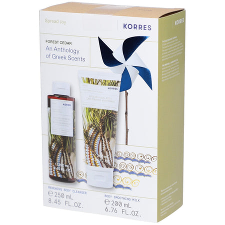 Korres Gel Douche Cèdre Forestier + Lait Corps Lissant (250+200 ml)