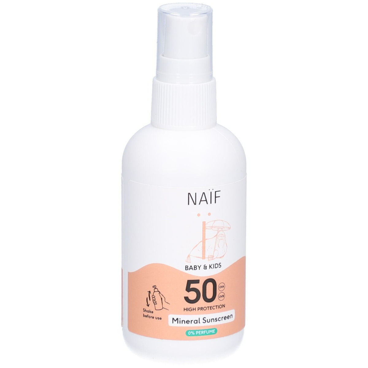 Naïf Spray solaire minéral SPF50 (100 ml)