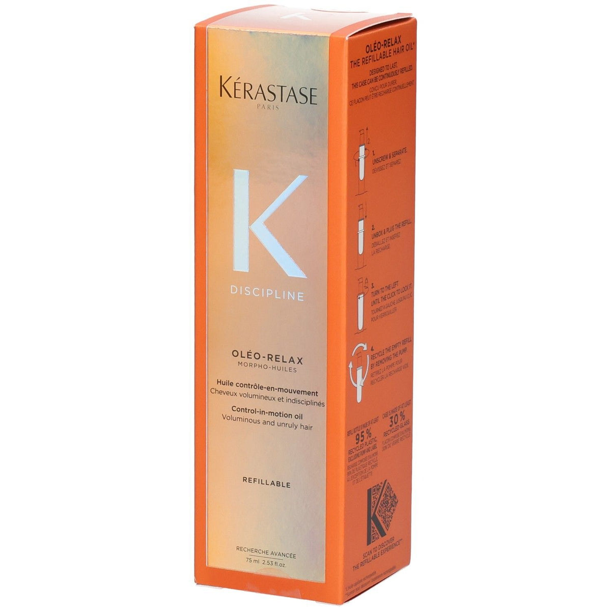 Kérastase Discipline Oléo-Relax huile capillaire rechargeable (75 ml)