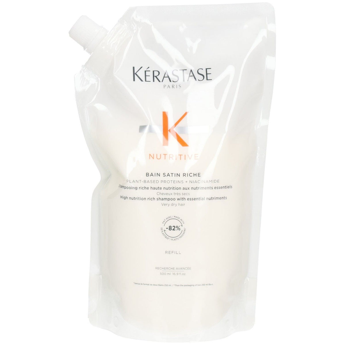 Kérastase Nutritive Bain Satin Riche Shampooing riche haute nutrition aux nutriments essentiels (500 ml)