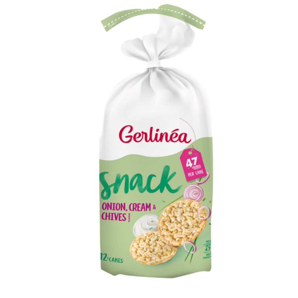 Gerlinéa Galette de Maïs Crème aigre, Oignon & Ciboulette (123,5 g)
