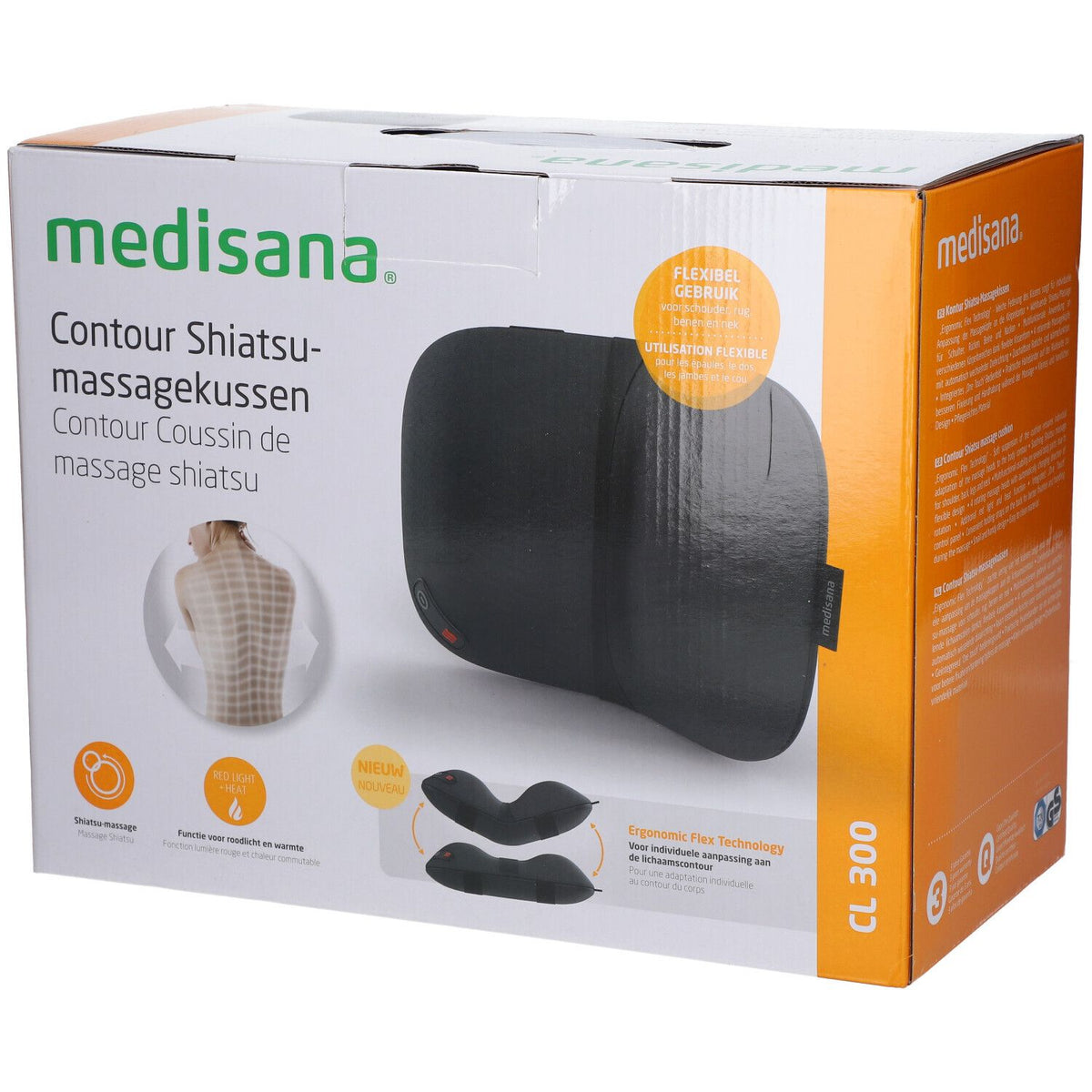 Medisana Coussin de Massage Shiatsu Flex 88700 CL300 (1 pièce)
