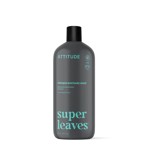 Attitude Super Leaves Men 2 en 1 Shampoing et Gel Nettoyant (473 ml)