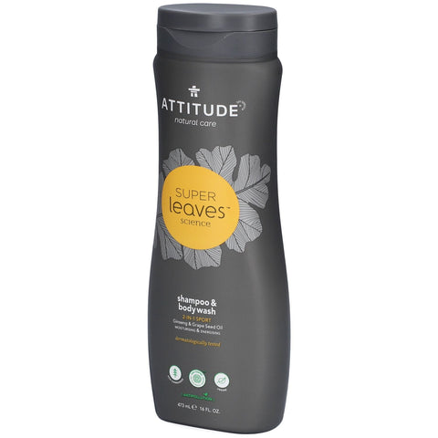 Attitude Super Leaves Men 2 en 1 Shampooing & Gel Douche (473 ml)