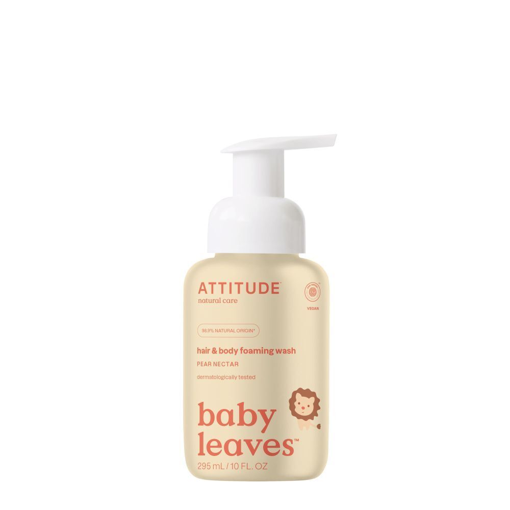 ATTITUDE® baby leaves 2-en-1 shampooing et gel lavant (295 ml)