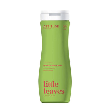 ATTITUDE® little leaves™ 2-in-1-Shampooing Pastèque & noix de coco (473 ml)