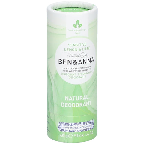Ben & Anna déodorant naturel Citron & Citron vert Sensitive (40 g)