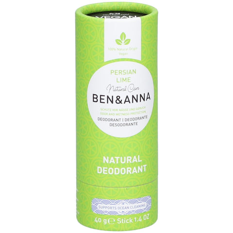 BEN & ANNA - Déodorant Papertube - Citron Vert Persan (40 g)