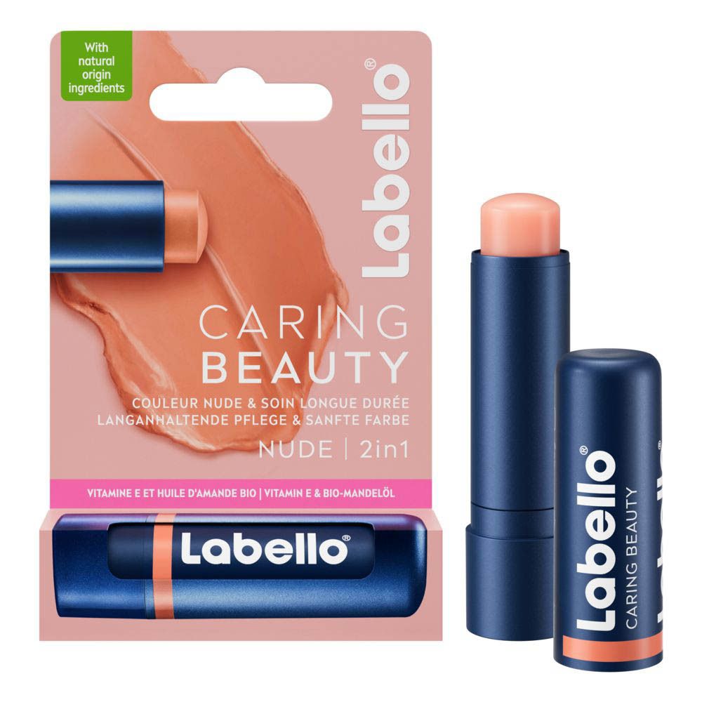 Labello Baume à lèvres Caring Beauty Nude (4,8 g)