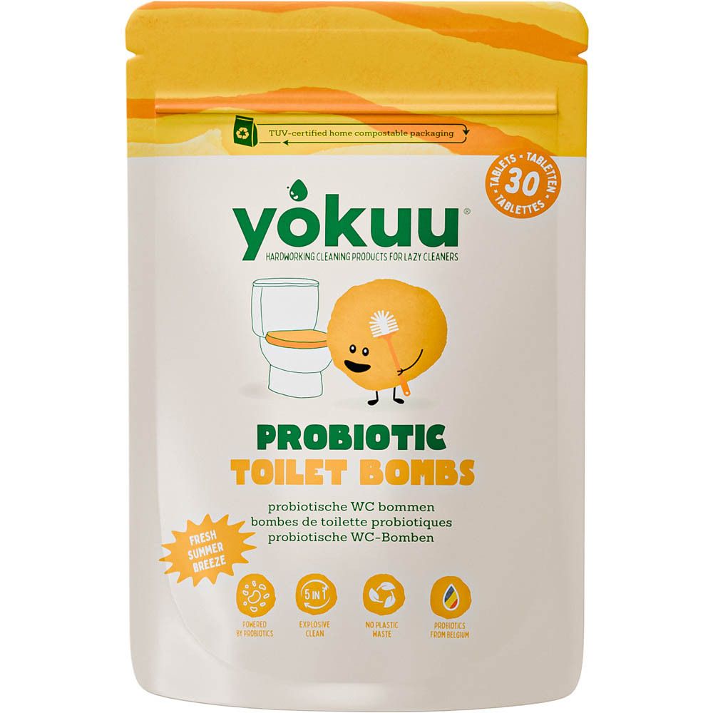 Yokuu Bombes de Toilettes Probiotiques 3-en-1 Fresh Summer Breeze (30 pièces)